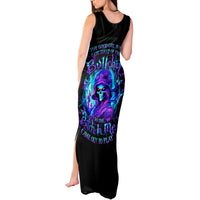 Flame Girl Skull Tank Maxi Dress The Good Girl In Me Got Tired Of The Bullshit - Wonder Print Shop
