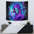 Flame Girl Skull Tapestry The Good Girl In Me Got Tired Of The Bullshit - Wonder Print Shop