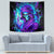 Flame Girl Skull Tapestry The Good Girl In Me Got Tired Of The Bullshit - Wonder Print Shop