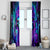Flame Girl Skull Window Curtain The Good Girl In Me Got Tired Of The Bullshit - Wonder Print Shop