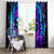 Flame Girl Skull Window Curtain The Good Girl In Me Got Tired Of The Bullshit - Wonder Print Shop