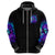 Flame Girl Skull Zip Hoodie The Good Girl In Me Got Tired Of The Bullshit - Wonder Print Shop