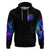 Flame Girl Skull Zip Hoodie The Good Girl In Me Got Tired Of The Bullshit - Wonder Print Shop