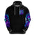 Flame Girl Skull Zip Hoodie The Good Girl In Me Got Tired Of The Bullshit - Wonder Print Shop