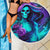 Flame Girl Skull Beach Blanket The Good Girl In Me Got Tired Of The Bullshit - Wonder Print Shop
