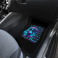 Flame Girl Skull Car Mats The Good Girl In Me Got Tired Of The Bullshit - Wonder Print Shop