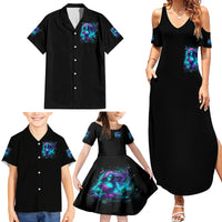 Flame Girl Skull Family Matching Summer Maxi Dress and Hawaiian Shirt The Good Girl In Me Got Tired Of The Bullshit - Wonder Print Shop