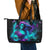 Flame Girl Skull Leather Tote Bag The Good Girl In Me Got Tired Of The Bullshit - Wonder Print Shop