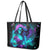 Flame Girl Skull Leather Tote Bag The Good Girl In Me Got Tired Of The Bullshit - Wonder Print Shop