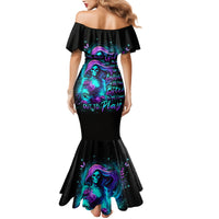 Flame Girl Skull Mermaid Dress The Good Girl In Me Got Tired Of The Bullshit - Wonder Print Shop