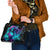 Flame Girl Skull Shoulder Handbag The Good Girl In Me Got Tired Of The Bullshit