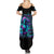 Flame Girl Skull Summer Maxi Dress The Good Girl In Me Got Tired Of The Bullshit - Wonder Print Shop