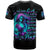 Flame Girl Skull T Shirt The Good Girl In Me Got Tired Of The Bullshit - Wonder Print Shop