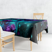 Flame Girl Skull Tablecloth The Good Girl In Me Got Tired Of The Bullshit - Wonder Print Shop