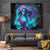 Flame Girl Skull Tapestry The Good Girl In Me Got Tired Of The Bullshit - Wonder Print Shop