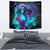 Flame Girl Skull Tapestry The Good Girl In Me Got Tired Of The Bullshit - Wonder Print Shop