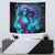 Flame Girl Skull Tapestry The Good Girl In Me Got Tired Of The Bullshit - Wonder Print Shop