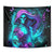 Flame Girl Skull Tapestry The Good Girl In Me Got Tired Of The Bullshit - Wonder Print Shop