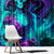 Flame Girl Skull Window Curtain The Good Girl In Me Got Tired Of The Bullshit - Wonder Print Shop