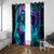 Flame Girl Skull Window Curtain The Good Girl In Me Got Tired Of The Bullshit - Wonder Print Shop