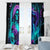 Flame Girl Skull Window Curtain The Good Girl In Me Got Tired Of The Bullshit - Wonder Print Shop