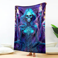 Witch Skull Blanket Wake Up Beasuty I't Time To Beast