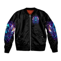 Witch Skull Bomber Jacket Wake Up Beasuty I't Time To Beast - Wonder Print Shop