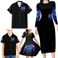 Witch Skull Family Matching Long Sleeve Bodycon Dress and Hawaiian Shirt Wake Up Beasuty I't Time To Beast - Wonder Print Shop