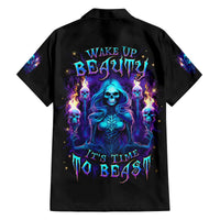 Witch Skull Family Matching Long Sleeve Bodycon Dress and Hawaiian Shirt Wake Up Beasuty I't Time To Beast - Wonder Print Shop