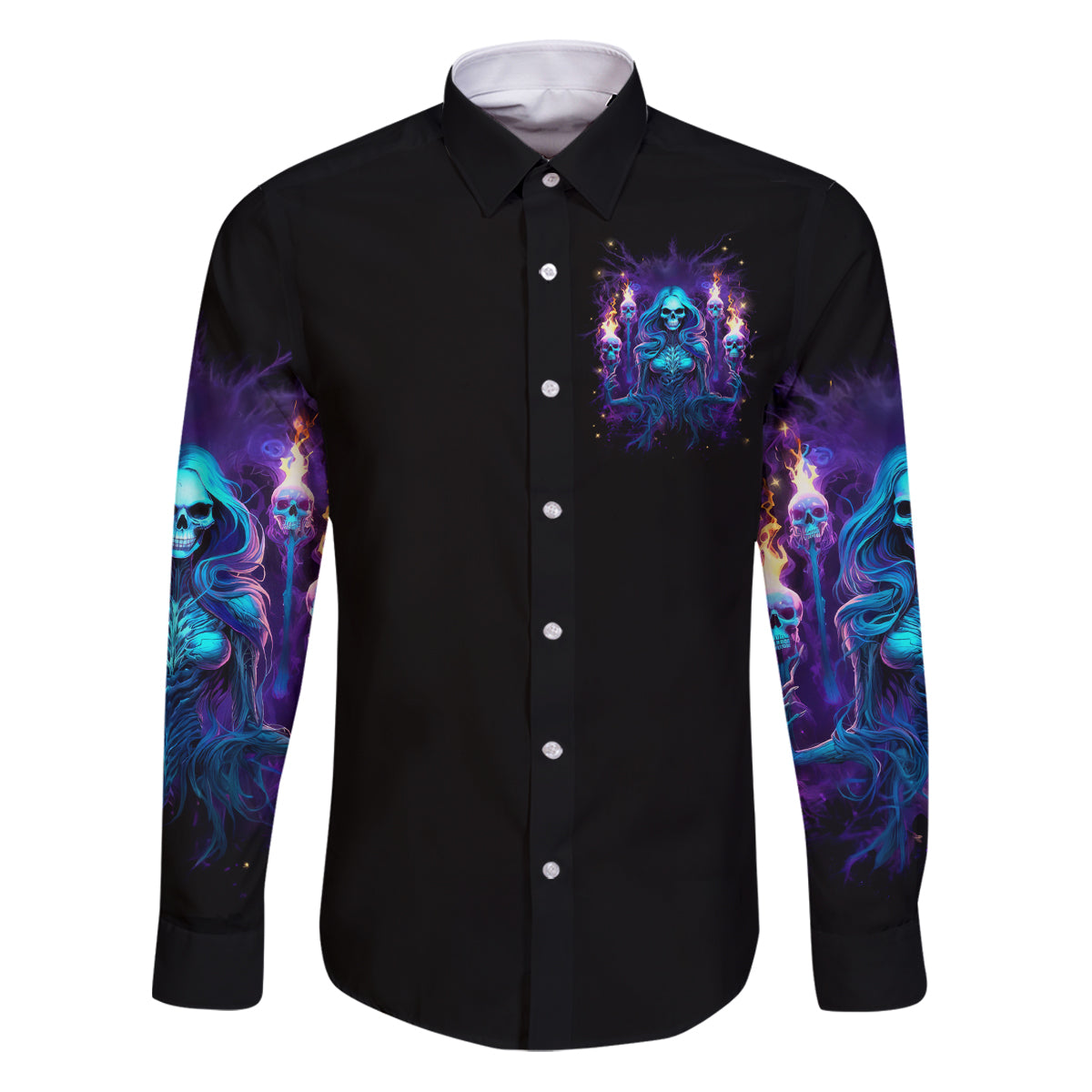 Witch Skull Family Matching Puletasi and Hawaiian Shirt Wake Up Beasuty I't Time To Beast - Wonder Print Shop