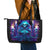 Witch Skull Leather Tote Bag Wake Up Beasuty I't Time To Beast - Wonder Print Shop