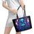 Witch Skull Leather Tote Bag Wake Up Beasuty I't Time To Beast - Wonder Print Shop