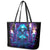 Witch Skull Leather Tote Bag Wake Up Beasuty I't Time To Beast - Wonder Print Shop