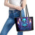 Witch Skull Leather Tote Bag Wake Up Beasuty I't Time To Beast - Wonder Print Shop