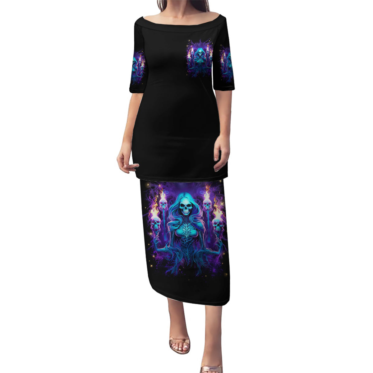 Witch Skull Puletasi Wake Up Beasuty I't Time To Beast - Wonder Print Shop