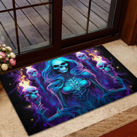 Witch Skull Rubber Doormat Wake Up Beasuty I't Time To Beast - Wonder Print Shop