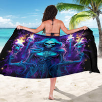 Witch Skull Sarong Wake Up Beasuty I't Time To Beast - Wonder Print Shop