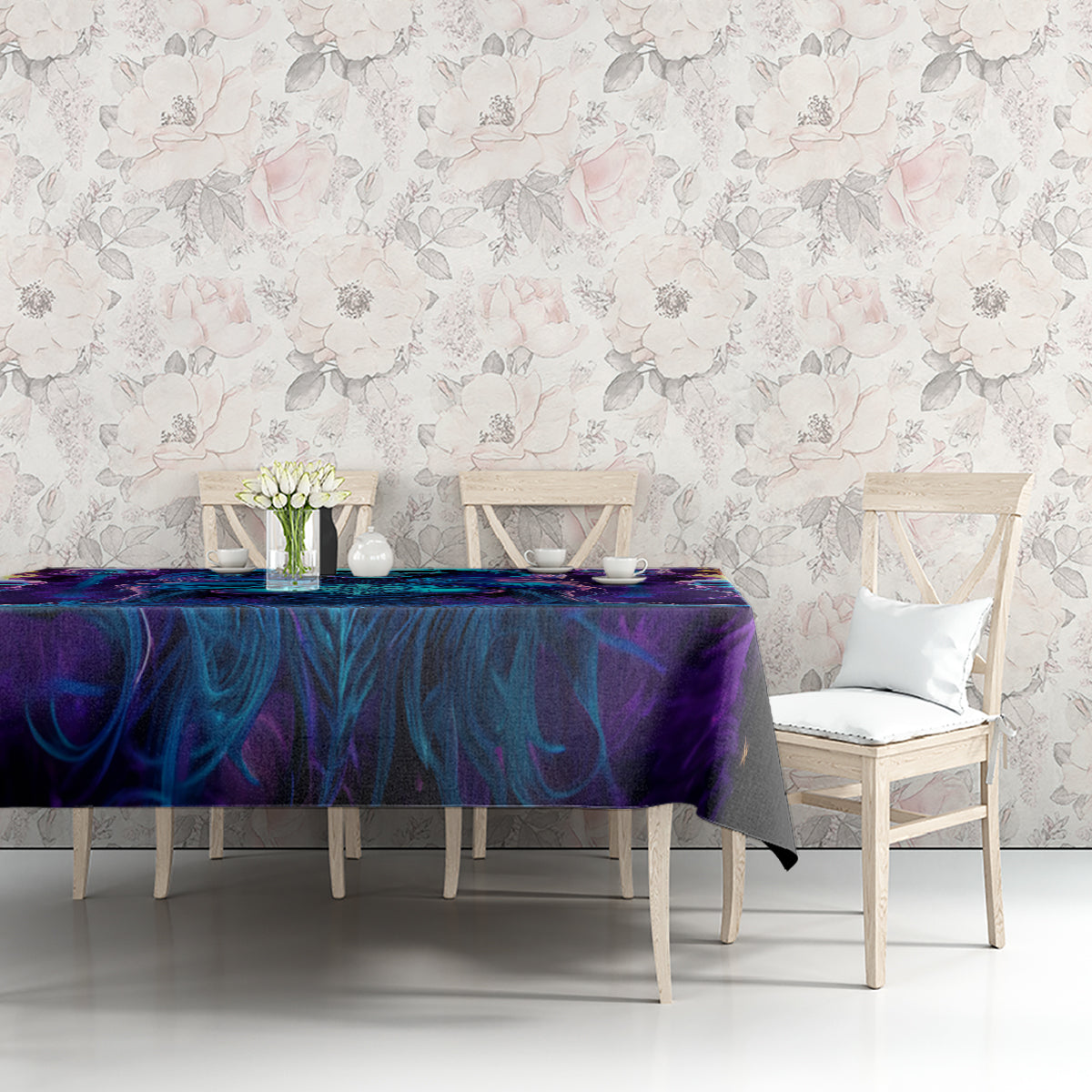 Witch Skull Tablecloth Wake Up Beasuty I't Time To Beast - Wonder Print Shop