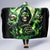 Flame Reaper Skull Hooded Blanket I'm Not Anti Social I'm Just Not User Friendly