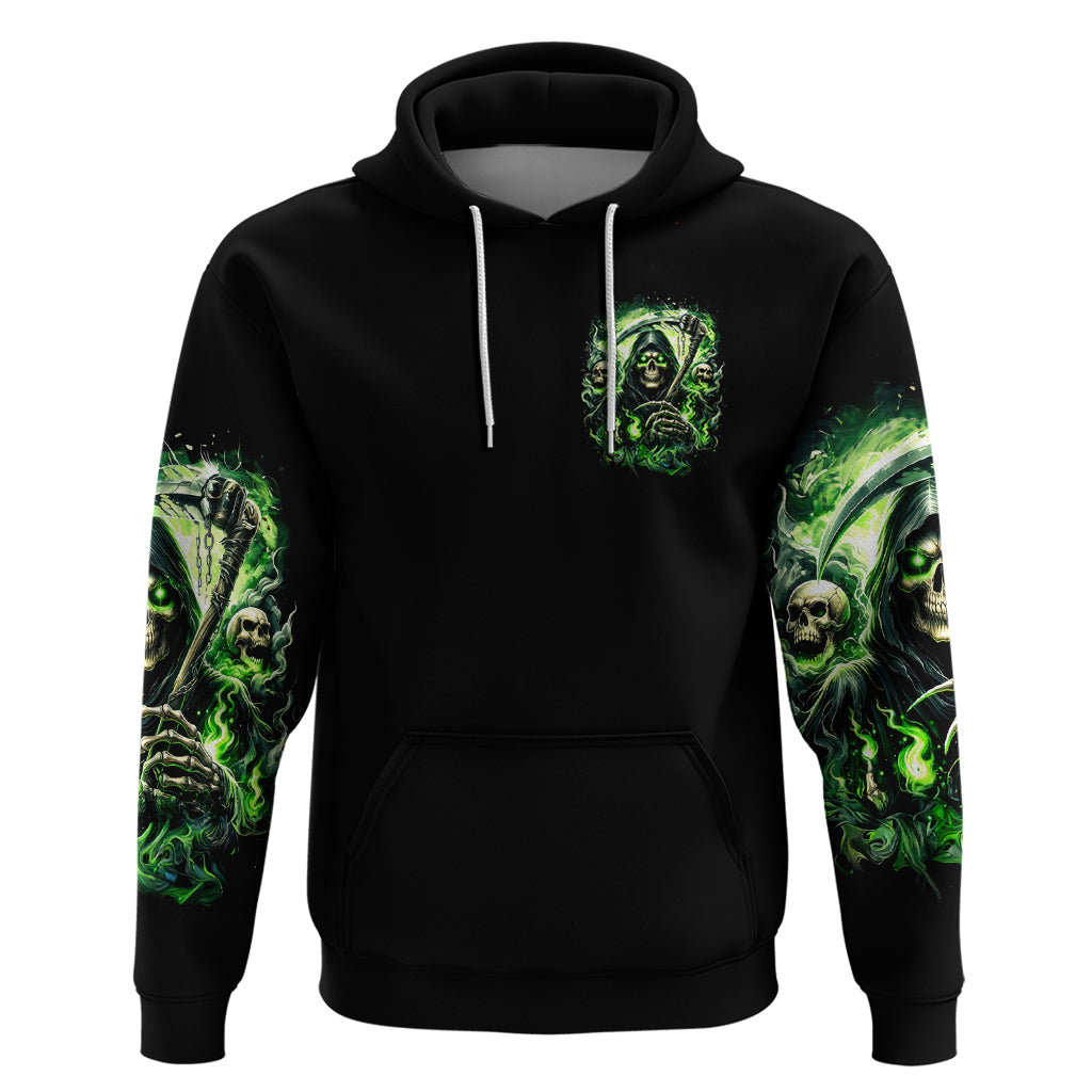 Flame Reaper Skull Hoodie I'm Not Anti Social I'm Just Not User Friendly - Wonder Print Shop