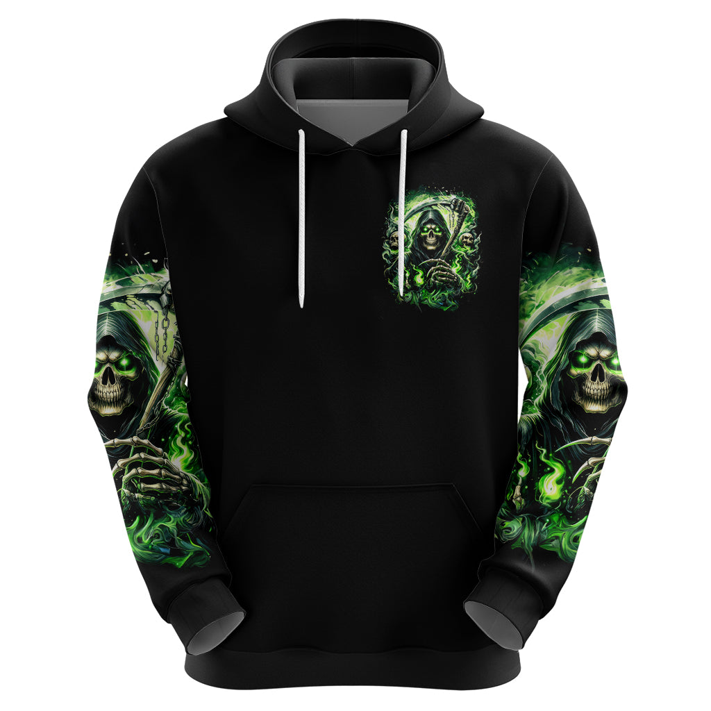 Flame Reaper Skull Hoodie I'm Not Anti Social I'm Just Not User Friendly - Wonder Print Shop