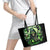 Flame Reaper Skull Leather Tote Bag I'm Not Anti Social I'm Just Not User Friendly - Wonder Print Shop