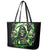 Flame Reaper Skull Leather Tote Bag I'm Not Anti Social I'm Just Not User Friendly - Wonder Print Shop