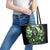 Flame Reaper Skull Leather Tote Bag I'm Not Anti Social I'm Just Not User Friendly - Wonder Print Shop