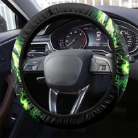 Flame Reaper Skull Steering Wheel Cover I'm Not Anti Social I'm Just Not User Friendly - Wonder Print Shop