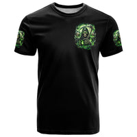 Flame Reaper Skull T Shirt I'm Not Anti Social I'm Just Not User Friendly - Wonder Print Shop