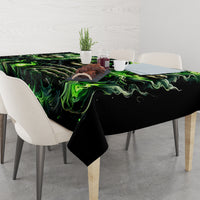 Flame Reaper Skull Tablecloth I'm Not Anti Social I'm Just Not User Friendly - Wonder Print Shop