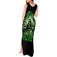 Flame Reaper Skull Tank Maxi Dress I'm Not Anti Social I'm Just Not User Friendly - Wonder Print Shop