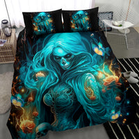 Witch Skull Bedding Set She Whispered Back Iam The Storm - Wonder Print Shop