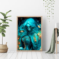 Witch Skull Canvas Wall Art She Whispered Back Iam The Storm - Wonder Print Shop